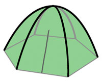 Dome (or Wedge) Tents for Camping