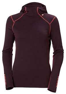 Helly Hansen Lifa Merino Midweight Hoodie for Women Base Layer