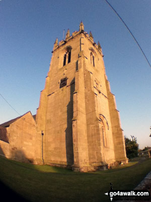 Shawbury Church from the same position using the Olloclip Fisheye Lens