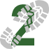 Walking Boot Print Icon