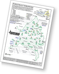 <em>Downloadable Peak Baggers Map you can Print or Save to your Phone detailing the The Black Mountains Area of Bannau Brycheiniog (The Brecon Beacons)</em>