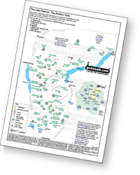 The Eastern Fells Peak Bagging Map