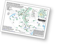 Walk the Lake District - Southern fells Peak Bagging Map and Fell List which includes Scafell Pike