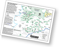 <em>One of three Downloadable Peak Baggers Maps you can Print or Save to your Phone detailing the whole of the The Yorkshire Dales</em>