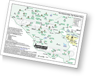 Walk The Yorkshire Dales - Southern Dales area Peak Bagging Map and Fell List which includes Scafell Pike