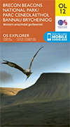 Walks on Ordnance Survey Explorer Map OL12 Brecon Beacons National Park - Western & Central areas