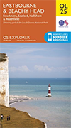 Walks on Ordnance Survey Explorer Map OL25 Eastbourne & Beachy Head