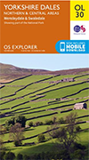 Walks on Ordnance Survey Explorer Map OL30 Yorkshire Dales - Northern & Central areas