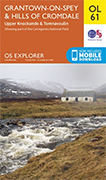 Walks on Ordnance Survey Explorer Map OL61 Grantown-on-Spey & Hills of Cromdale