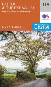 Walks on Ordnance Survey Explorer Map 114 Exeter & the Exe Valley