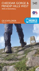 Walks on Ordnance Survey Explorer Map 141 Cheddar Gorge & Mendip Hills West