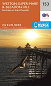 Walks on Ordnance Survey Explorer Map 153 Weston-Super-Mare & Bleadon Hill