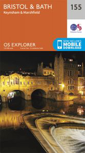 Walks on Ordnance Survey Explorer Map 155 Bristol & Bath, Keynsham & Marshfield