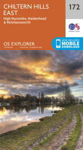 Walks on Ordnance Survey Explorer Map 172 Chiltern Hills East, High Wycombe, Maidenhead