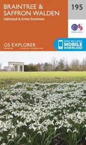 Walks on Ordnance Survey Explorer Map 195 Braintree & Saffron Walden