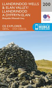 Walks on Ordnance Survey Explorer Map 200 Llandrindod Wells & Elan Valley