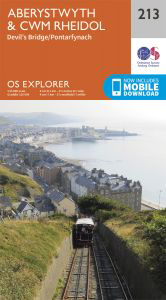 Walks on Ordnance Survey Explorer Map 213 Aberystwyth & Cwm Rheidol