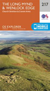 Walks on Ordnance Survey Explorer Map 217 The Long Mynd & Wenlock Edge