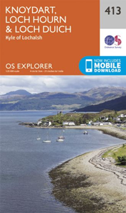 Walks on Ordnance Survey Explorer Map 413 Knoydart, Loch Hourn & Loch Duich