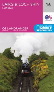 Walks on Ordnance Survey Landranger Map 16 Lairg & Loch Shin, Loch Naver