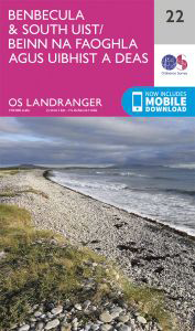 Walks on Ordnance Survey Landranger Map 22 Benbecula & South Uist