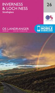 Walks on Ordnance Survey Landranger Map 26 Inverness & Loch Ness, Strathglass