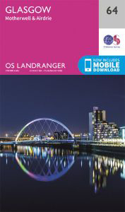 Walks on Ordnance Survey Landranger Map 64 Glasgow, Motherwell & Airdrie