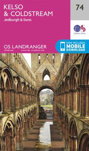 Walks on Ordnance Survey Landranger Map 74 Kelso & Coldstream, Jedburgh & Duns