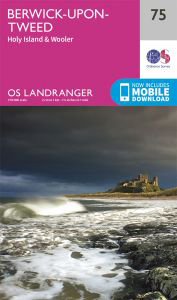 Walks on Ordnance Survey Landranger Map 75 Berwick-Upon-Tweed Holy Island & Wooler