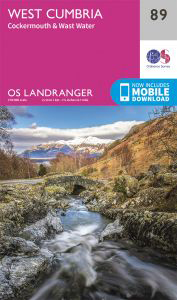 Walks on Ordnance Survey Landranger Map 89 West Cumbria, Cockermouth & Wast Water