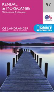 Walks on Ordnance Survey Landranger Map 97 Kendal & Morecambe, Windermere & Lancaster