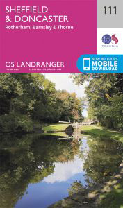 Walks on Ordnance Survey Landranger Map 111 Sheffield & Doncaster, Rotherham, Barnsley & Thorne