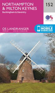 Walks on Ordnance Survey Landranger Map 152 Northampton & Milton Keynes, Buckingham & Daventry