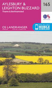 Walks on Ordnance Survey Landranger Map 165 Aylesbury & Leighton Buzzard, Thame & Berkhamstead