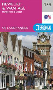 Walks on Ordnance Survey Landranger Map 174 Newbury & Wantage, Hungerford & Didcot