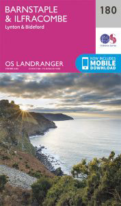 Walks on Ordnance Survey Landranger Map 180 Barnstaple & Ilfracombe, Lynton & Bideford