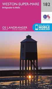 Walks on Ordnance Survey Landranger Map 182 Weston-super-Mare, Bridgwater & Wells