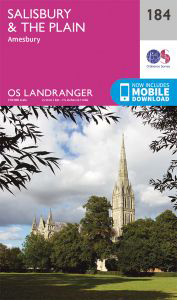 Walks on Ordnance Survey Landranger Map 184 Salisbury & The Plain, Amesbury