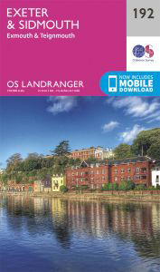 Walks on Ordnance Survey Landranger Map 192 Exeter & Sidmouth, Exmouth & Teignmouth