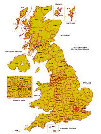 Walks from UK Postcodes and Post Codes