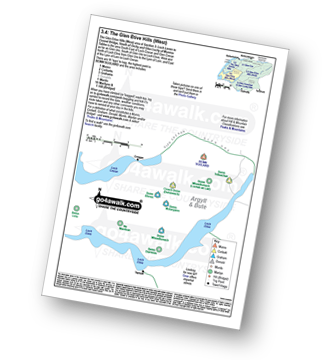 <em>Peak Baggers Map you can Print or Save to your Phone detailing The Glen Etive Hills (West) area of  Section 3.4: Loch Leven to Connel Bridge, Strath of Orchy and Glen Lochy</em>