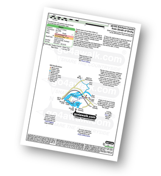 Map with easy-to-follow route details for walk ab105 Kilchurn Castle from Strath of Orchy pdf