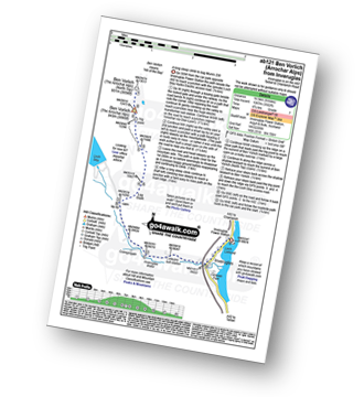 Walk route map with easy-to-follow route instructions for walk ab121 Ben Vorlich (Arrochar Alps) from Inveruglas pdf