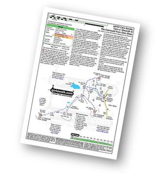 Map with easy-to-follow route details for walk ad103 Carn Aosda, Carn a' Gheoidh and The Cairnwell from Glen Shee pdf