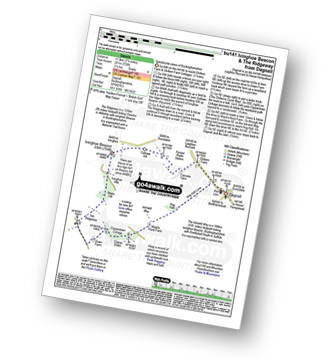 Map with easy-to-follow route details for walk bu141 Beacon Hill from Dagnall pdf