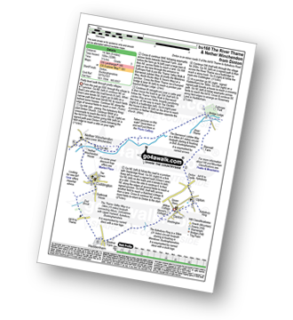 Map with easy-to-follow route details for walk bu168 The River Thame and Nether Winchendon from Dinton pdf