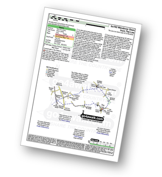 Map with easy-to-follow route details for walk bu192 Wendover Dean from The Lee pdf