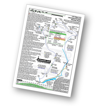 Map with easy-to-follow route details for walk c101 Pillar and Little Scoat Fell from Wasdale Head, Wast Water pdf