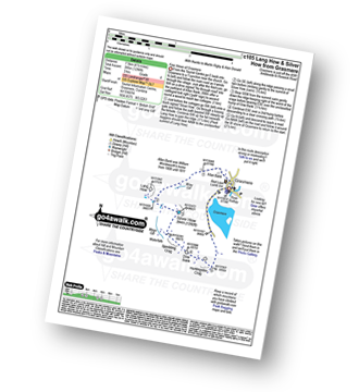 Map with easy-to-follow route details for walk c105 Lang How and Silver How from Grasmere pdf