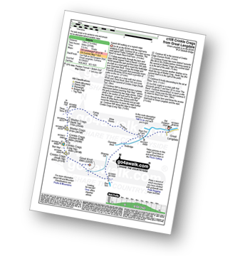 Walk route map with easy-to-follow route instructions for walk c108 Crinkle Crags from The Old Dungeon Ghyll, Great Langdale pdf